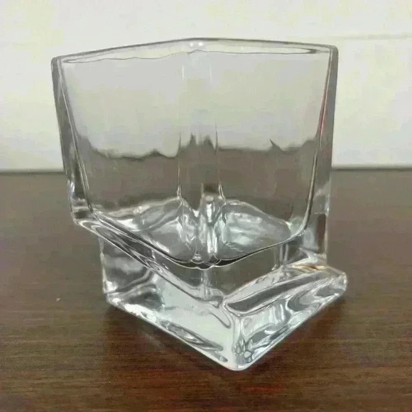 Set of 2 JoyJolt Carre Whiskey Old Fashioned Glasses Double Square Model JG10226 - Picture 6 of 15